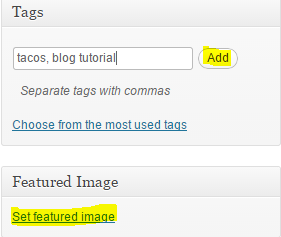 How to add tags How to add tags