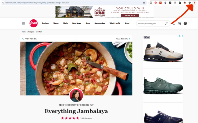 Horrible recipe page